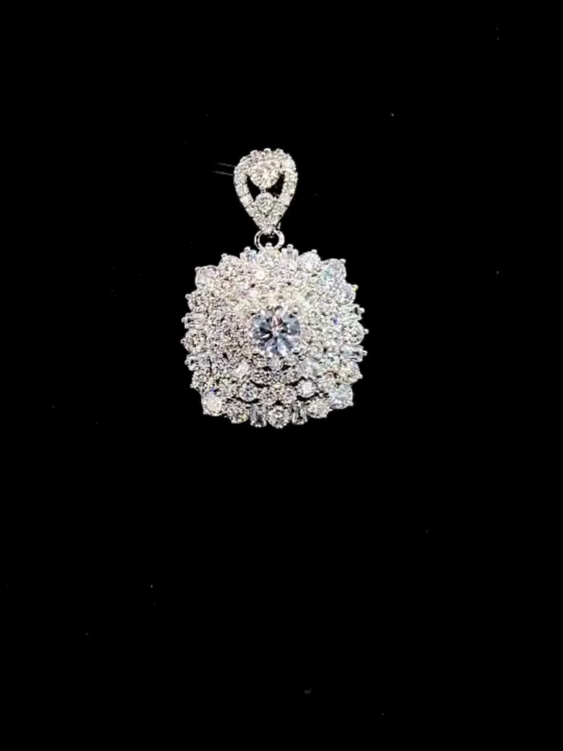 M1755 Mặt và dây chuyền nữ đính đá