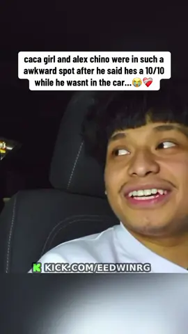 caca girl and alex chino were in such a awkward spot after he said hes a 10/10 while he wasnt in the car…😭❤️‍🩹 #edwinrg #alexchino #melanie 