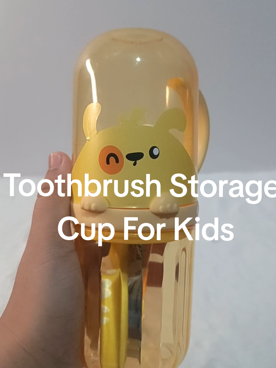✨ Cute, useful, at travel-friendly! 🧸 Keep your toothbrush and toothpaste safe with this Cartoon Bear Toothbrush Storage Cup — perfect for home or travel! 💚💛 Super tibay, sealed, at ang cute pa tingnan! 😍 #ToothbrushCase#toothbrushorganizer#fyppppppppppppppppppppppp #fypage 
