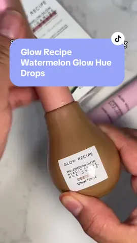 @Glow Recipe Glow Recipe Hue Drops give you a nice tan glow. Evens out skintone and hydrates. #glowrecipe #glowrecipewatermelonglow #tiktokshopfinds #tiktokshopcreatorpicks #skincareproducts 