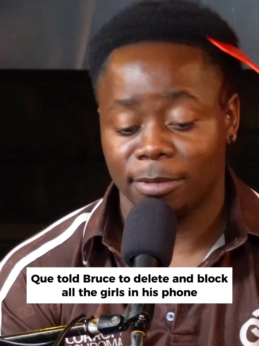 Que told Bruce to delete and block all the girls #Openchatspodcast #viral #Bruce #fyp
