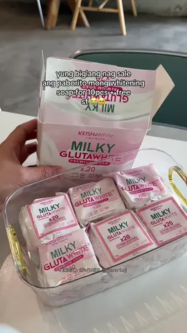 sana lang talaga wag agad bumalik sa original price !  #milkyglutawhitesoap #milkyglutawhite #whiteningsoap #fypage 