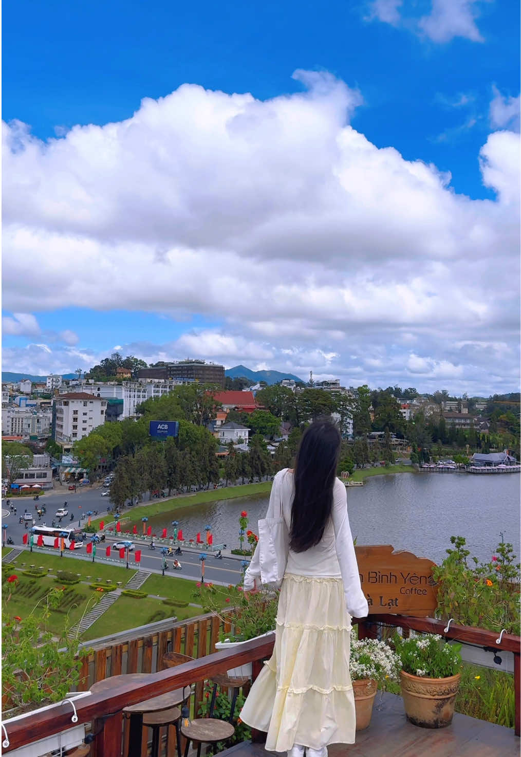 Nơi có chiếc view ngắm thành phố siêu đỉnh🩵 #dalat #chill #dienodalat 