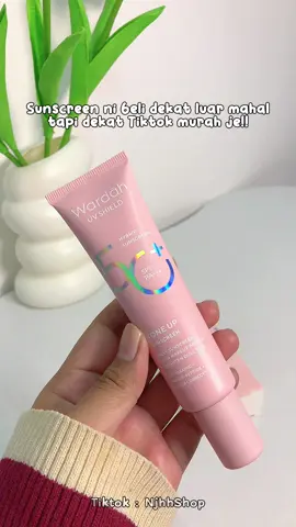 Paling best sunscreen wardah ni sebab boleh jadi primer sekali tau😍 #wardah #wardahuvshield #wardahsunscreen #wardahsunscreenspf50 #uvshieldsunscreen 