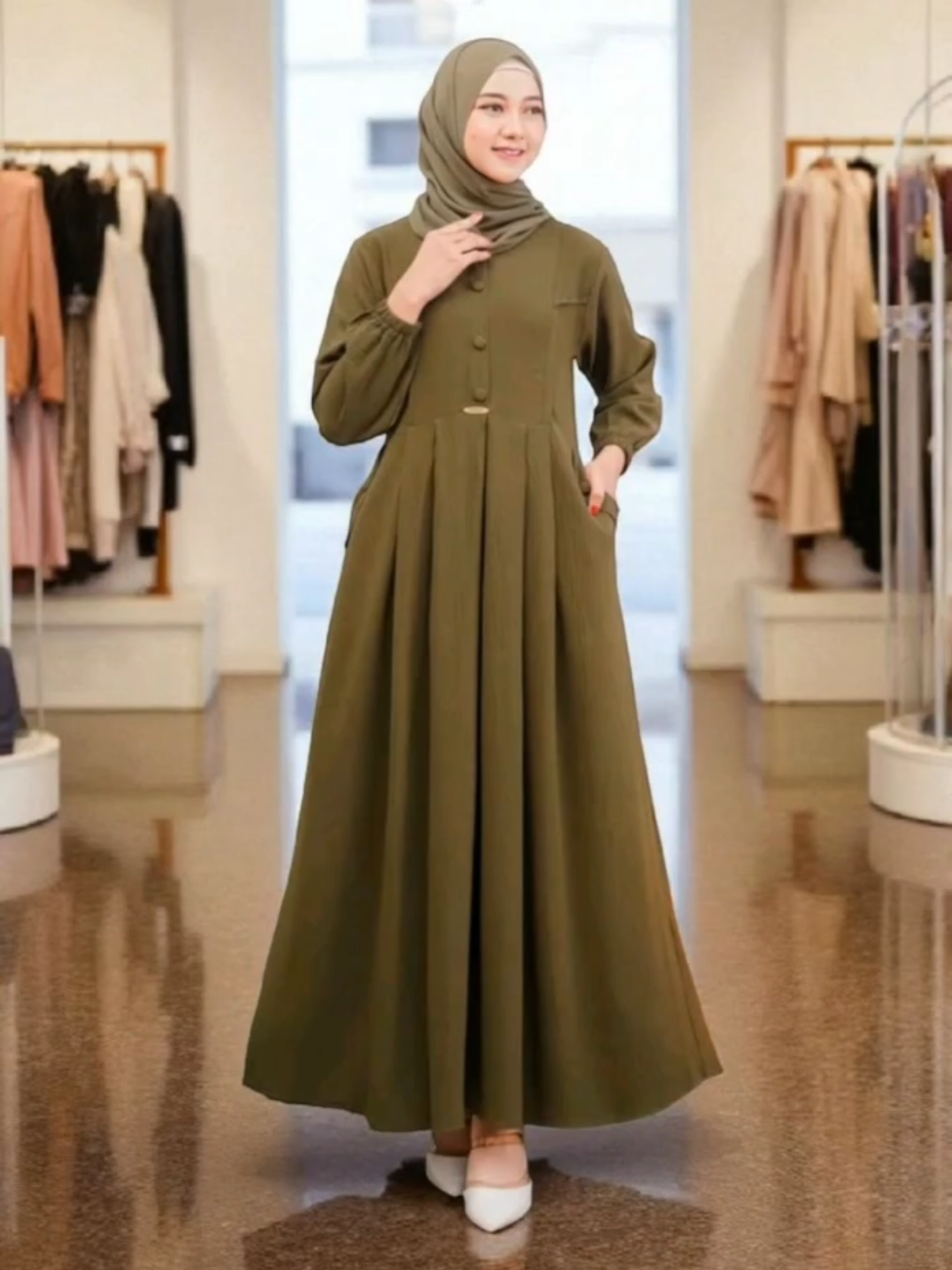 Amira dress Crinkel Premium Terbaru 2025 /Gamis Wanita Kekinian Polos Busui  #gamis  #muslimah  #trending  #rekomendasi  #fashion 