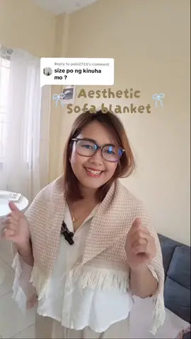 Replying to @pein2726  Sofa blanket 90*90cm. Ultimate Home Essentials Checklist #aestheticsofacover #homeessentials  #sofacover  #sofablanket 