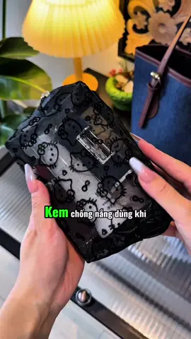 Đây là túi lưới đựng đồ lý tưởng cho mùa hè. Thật tiện lợi để đựng kem chống nắng và đồ trang điểm cho mùa hè! #tuidungmypham #tuidungmyphamhellokitty #tuidungmyphamtrongsuot #thietthuc #jizonguyen 
