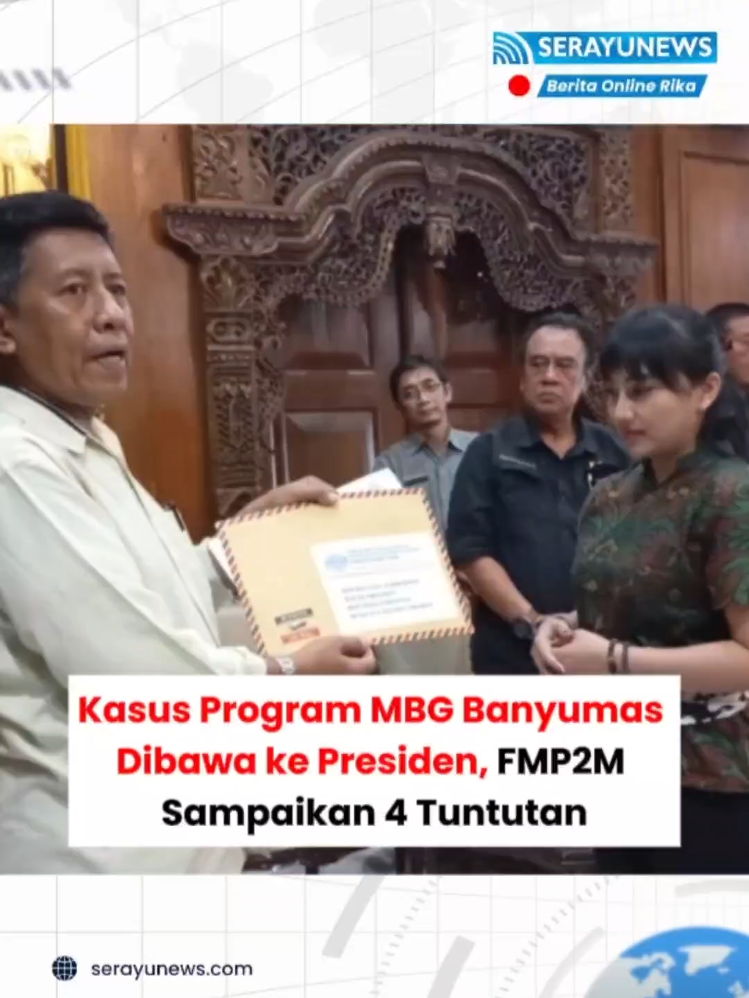Bayangin, program makan gratis buat anak-anak malah dilaporin ke Presiden  FMP2M di Banyumas nemuin dugaan pelanggaran dari keracunan sampai dapur gak higienis! Tapi mereka bilang: “Kami bukan menolak, kami justru mau jaga program ini tetap baik.”  Kamu setuju langkah mereka ini perlu? Atau terlalu jauh?  Drop pendapatmu di kolom komentar ya! Reporter: Amin Wahyudi #beritaindonesia #beritaterbaru #beritaupdate #beritahariini #newsupdate #reelsindonesia #jawatengah #infoterkini #serayunews #fyp #purbalingga #viral #keracunan #wordnews #mbg #prabowo #reels #indonesiaemas2045 #FMP2M #MakanBergiziGratis #banyumas