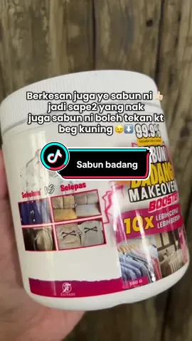 Terus nampak macam baru beli 😍 kotoran tu terus hilang weyy😱👍🏻 #sabunbadang #sabunbadangviral #kotorandegil #sabunbadangmakeover #fyp  