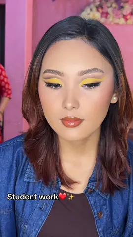 Student work✨❤️ #bestmakeupstudioinkathmandu #infinitymakeupstudio😍❤️❤️❤️ #chabahilganesthan🙏🏻💐 #goviral #fyp 