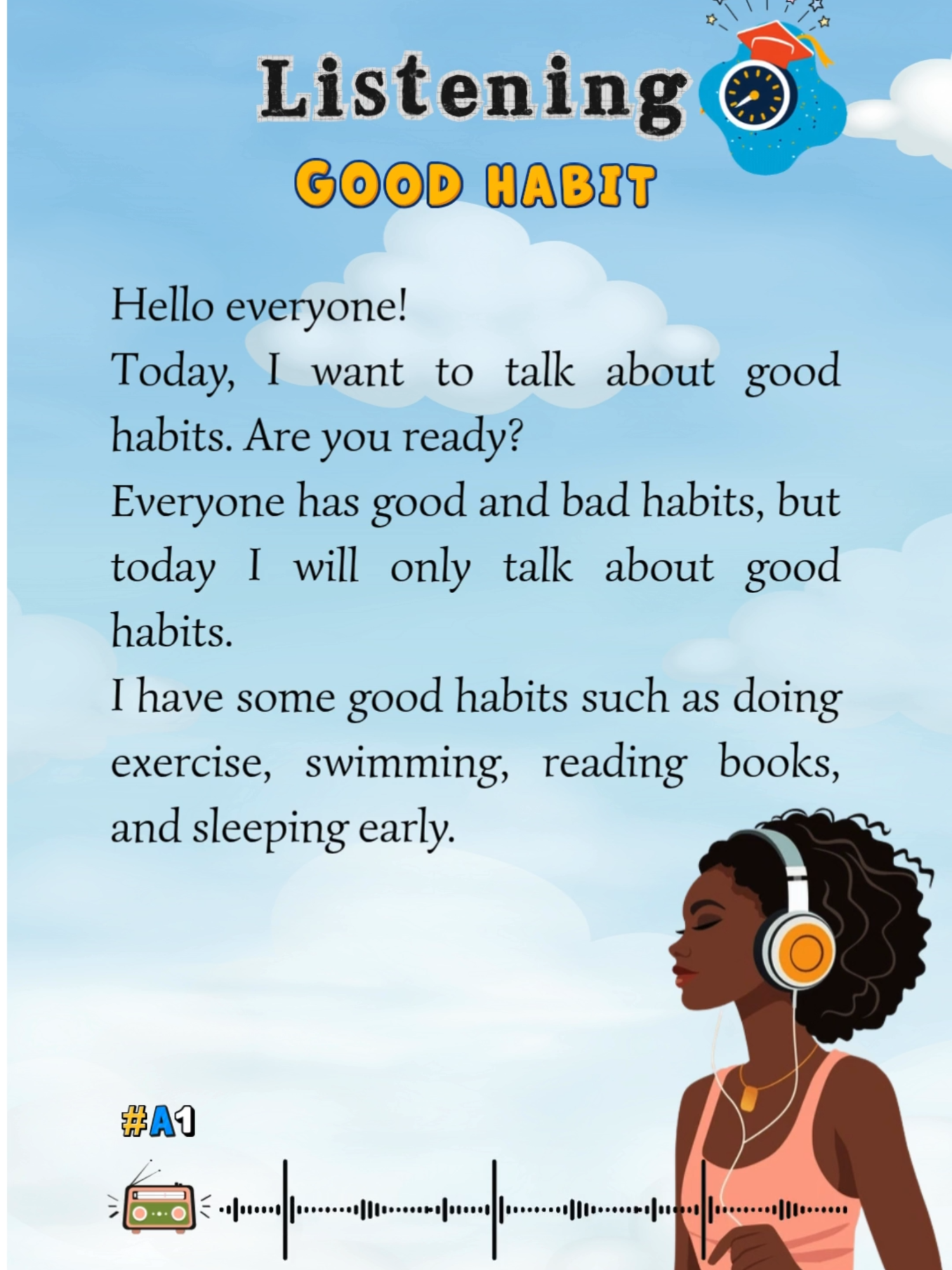 what are your good habits ?#english #englishlearning #hoctienganhmoingay #englishlistening