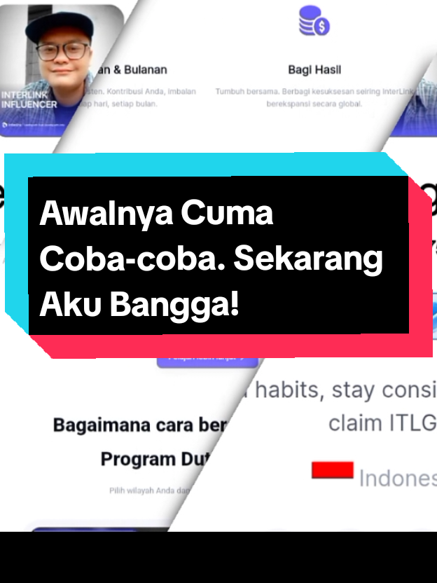 Awalnya aku cuma penasaran... tapi ternyata jadi Duta InterLink itu bukan sekadar program — ini perjalanan menuju pertumbuhan dan pengaruh global 🌍✨ Ada hadiah harian, bagi hasil, sistem verifikasi, sampai kesempatan jadi Duta Besar InterLink yang diakui di seluruh dunia! Kalau kamu juga mau berkembang bareng komunitas global yang positif dan suportif, daftar sekarang dan masukkan kode 7572 saat pendaftaran 🙌 #InterLink #ITLG #ITL
