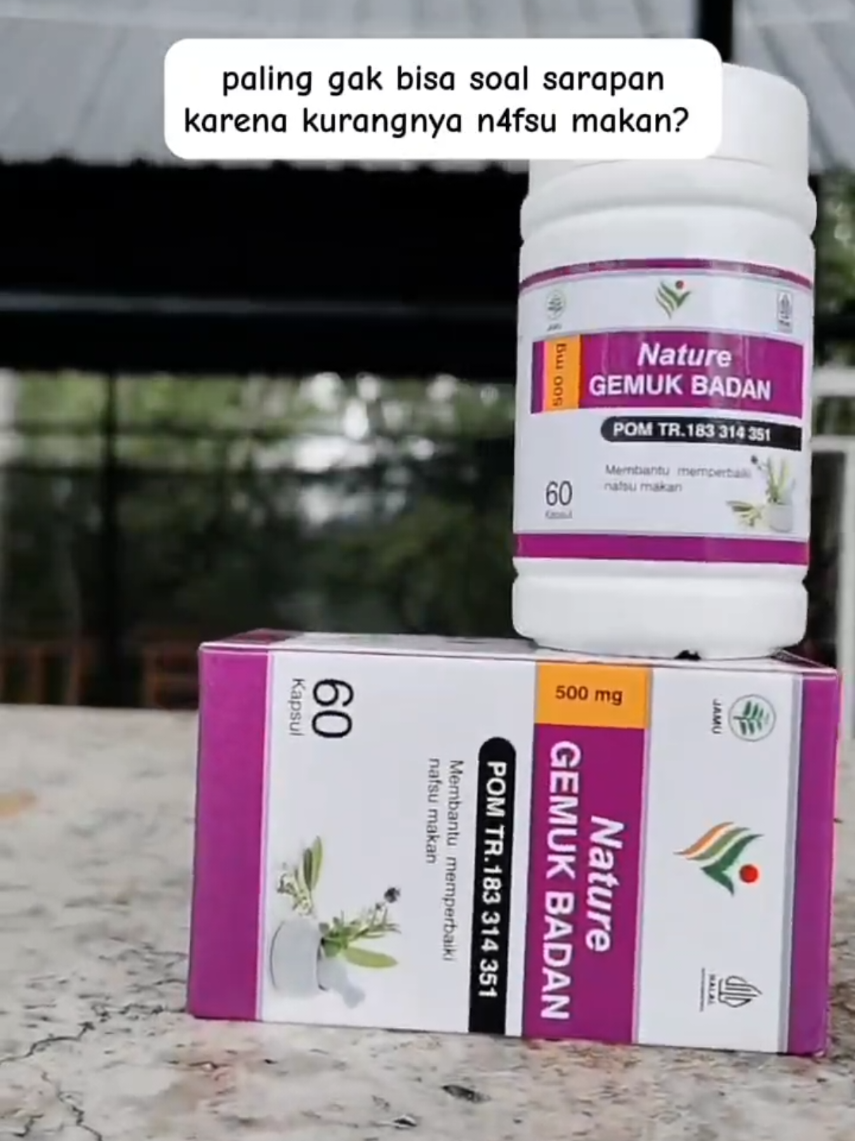 yakin gak mau n4fsu makan balik dengan suplemen nature ini #nature #penggemukbadan #nafsumakan #xybca #fyp 