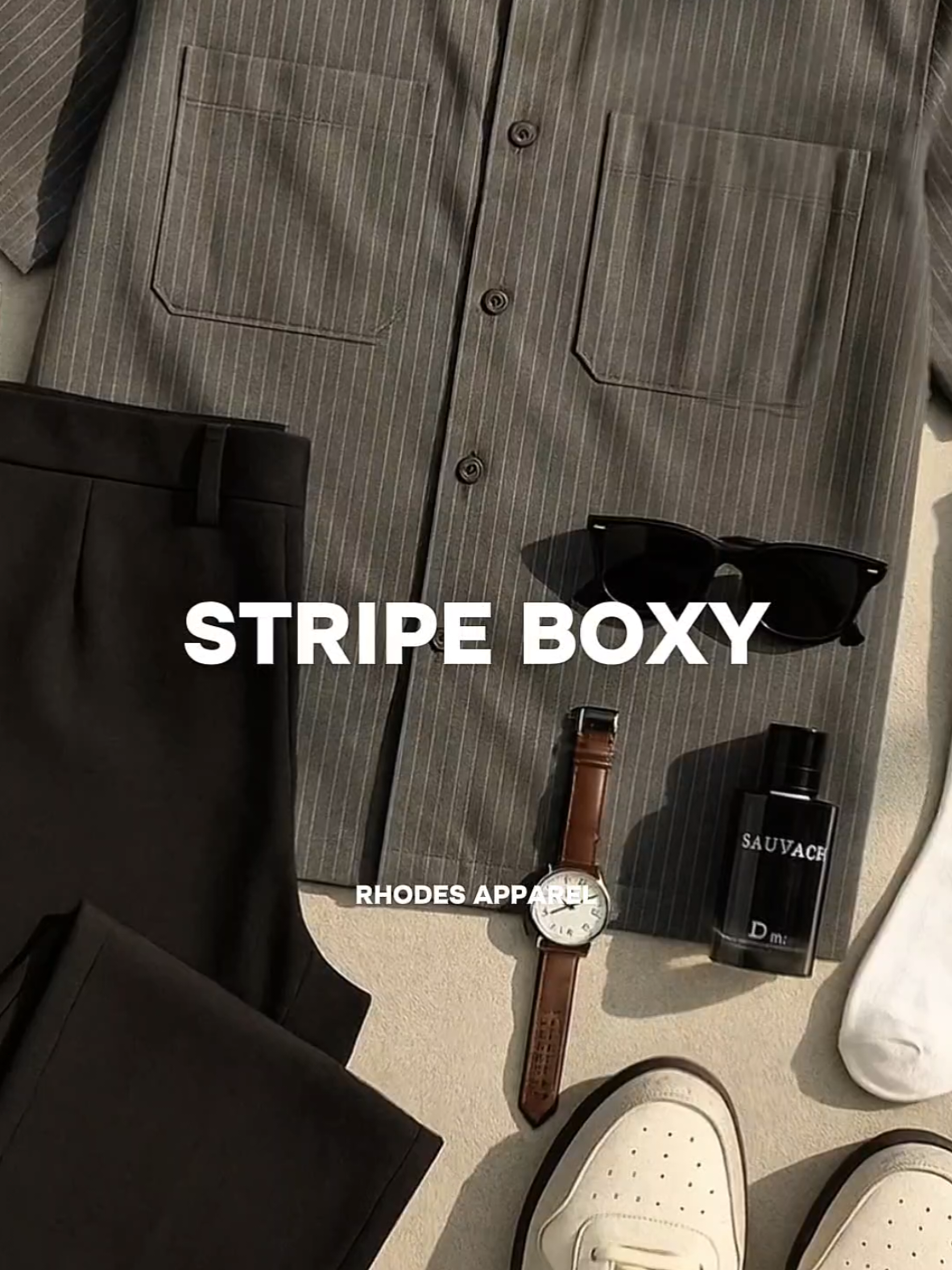 rekomendasi kemeja stripe boxy fit buat mu #promoseruweekend #outfitideas #kaosoverzize #rekomendasioutfit 