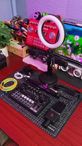 Bonkyo 2025New F999NEO Sound Card + M997 &M996 Mic+OTG with LED Ring Light for Live Streaming Podcasting Gaming Bluetooth Connectivity Easy Plug-and-Play Design High-Quality Audio Recording SoundCard Set 💙✅ #bonkyo #soundcard #livestream #live #podcast 