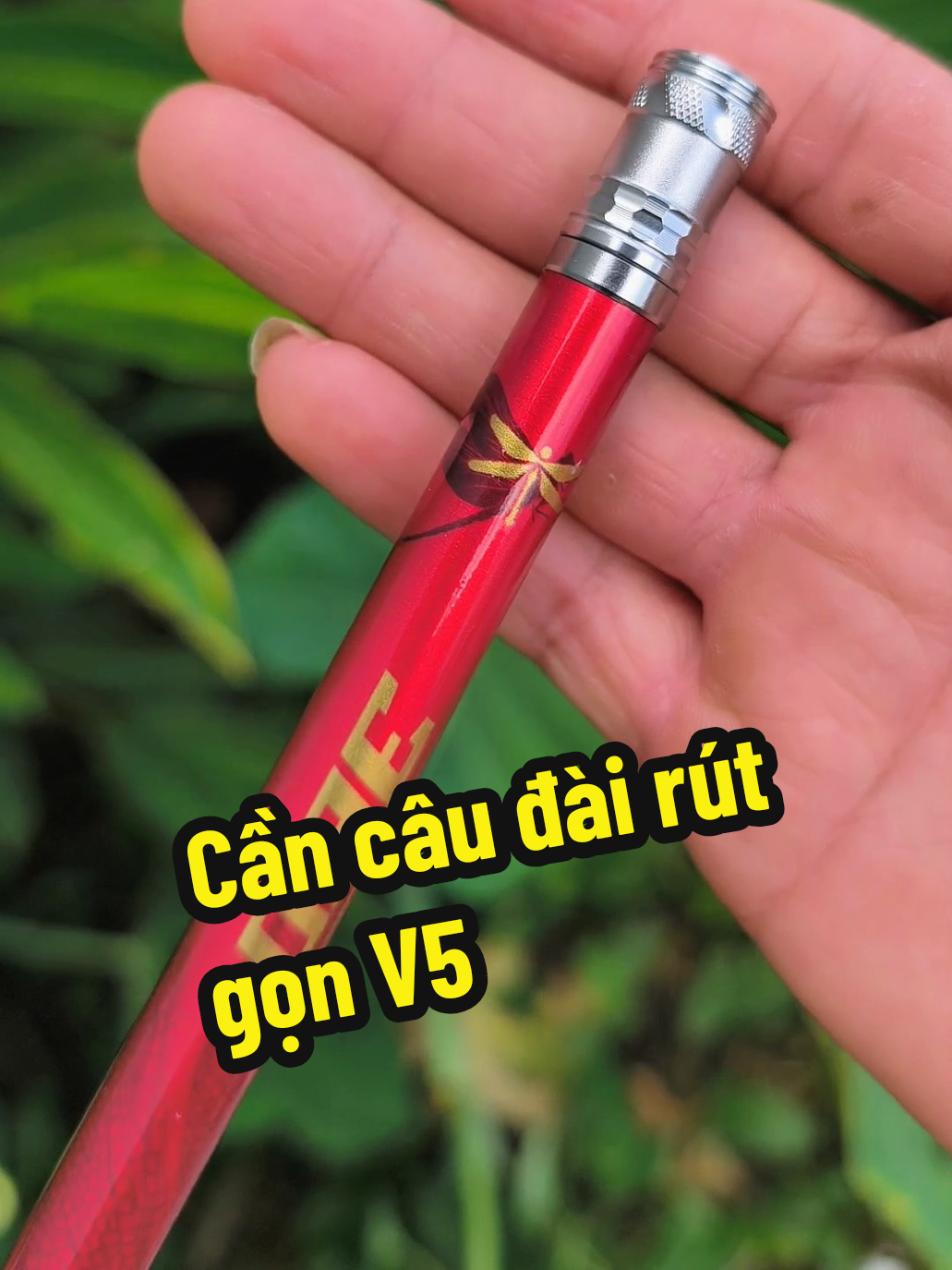 Cần câu đài rút gọn V5 chuồn chuồn #fishing #phukiencauca #cancauca #cauca 