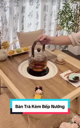 Thêm chiếc bàn trà kèm bếp nướng  nhỏ xinh chill chill cho các bác lựa chọn ạ #bantradecor #bantrathongminh #tienichgiadinh #giadungtienich #trangdecornhacua 