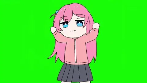 bocchi dance lonely in green screen #bocchi 
