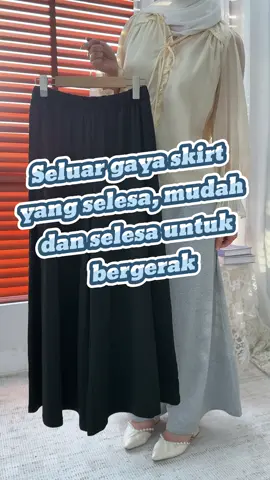 Kain yang sangat meregang dan selesa, sangat selesa, terutamanya untuk ibu yang mempunyai bayi 🤰#skirtshaped  #pants  #baggypants #trousers #pantsforwomen