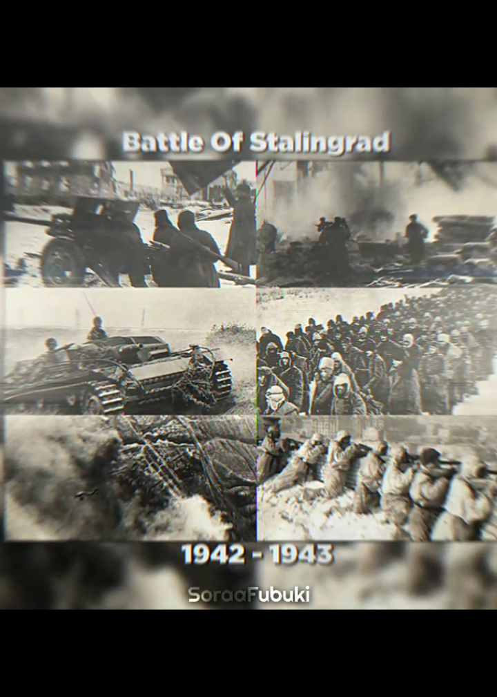 Pertempuran paling berdampak pada masa perang dunia 2 Battle Of Stalingrad. Pertempuran Stalingrad (17 Juli 1942 – 2 Februari 1943) adalah pertempuran terbesar pada sejarah Perang Dunia II di mana Jerman dan sekutunya melawan Uni Soviet untuk menguasai kota Stalingrad (sekarang Volgograd) di Rusia Selatan, di perbatasan timur Eropa. Ditandai dengan pertempuran jarak dekat dan serangan langsung terhadap warga sipil lewat serangan udara, sering dianggap sebagai yang terbesar dan pertempuran paling berdarah dalam sejarah peperangan. Kerugian besar yang diderita Wehrmacht Jerman membuatnya bisa dibilang yang paling strategis dalam menentukan pertempuran di keseluruhan perang. Ini adalah titik balik dalam panggung Perang Dunia II di Eropa.; Pasukan Jerman tidak pernah berinisiatif kembali di Timur dan menarik kekuatan militer yang luas dari Barat untuk menggantikan kerugian mereka. Serangan Jerman untuk menaklukan Stalingrad dimulai pada akhir musim panas tahun 1942, menggunakan Tentara Keenam Jerman dan unsur Panzer Tentara ke empat. Serangan itu didukung dengan pengeboman intensif oleh Luftwaffe yang meluluhkan banyak kota menjadi puing-puing. Pertempuran berubah menjadi pertempuran bangunan ke bangunan, dan kedua belah pihak saling menuangkan bala bantuan ke kota. Pada pertengahan November 1942, Jerman telah mendorong pembela Soviet kembali dengan biaya besar, menjadi zona sempit yang umumnya di sepanjang tepi barat Sungai Volga. Pada tanggal 19 November 1942, Tentara Merah meluncurkan Operasi Uranus, serangan dua arah menargetkan pasukan kecil Rumania dan Hungaria yang melindungi Angkatan Darat Jerman ke-6. Pasukan Poros di sisi-sisi yang diserbu dan tentara ke-6 terputus dan terkepung di daerah Stalingrad. ** memerintahkan tentara tinggal di Stalingrad dan tidak berusaha untuk keluar; sebaliknya, upaya dilakukan dengan memasok tentara melalui udara dan untuk memecahkan pengepungan dari luar. Pertempuran sengit berlangsung selama dua bulan. Pada awal Februari 1943, pasukan Poros di Stalingrad telah kehabisan amunisi dan makanan. Unsur-unsur yang tersisa dari Tentara Keenam Jerman menyerah.: p.932  Pertempuran berlangsung lima bulan, satu minggu, dan tiga hari. • Dampak pertempuran Stalingrad: Pertempuran Stalingrad berdampak besar pada kedua belah pihak, mengubah jalannya Perang Dunia II. Bagi Jerman, kekalahan ini merupakan pukulan telak yang menghancurkan sekitar 250.000 pasukannya, menyebabkan hilangnya momentum di Front Timur, dan berdampak buruk pada moral mereka secara signifikan. Sementara itu, bagi Uni Soviet, kemenangan ini menjadi dorongan moral yang sangat besar, meningkatkan kepercayaan diri, dan menandai titik balik pertempuran di mana mereka mulai melakukan serangan balasan yang berhasil merebut kembali wilayah yang hilang.  • Jumlah korban dari kedua belah pihak pada pertempuran: Pertempuran Stalingrad menyebabkan korban yang sangat besar di kedua belah pihak, dengan perkiraan total antara 1,7 hingga 2 juta jiwa. Pihak Poros diperkirakan menderita antara 500.000 hingga 850.000 korban (tewas, terluka, atau tertangkap), sementara Tentara Merah Soviet mengalami 1.129.619 korban, yang terdiri dari 478.741 tewas atau hilang dan 650.878 terluka. Selain itu, sekitar 40.000 warga sipil Soviet tewas selama pertempuran.  (untuk lebih lengkapnya silahkan melihat di Wikipedia/internet ya...) -------------------------------------------------------------- #History #sejarah #ww2 #battleofstalingrad #stalingrad 