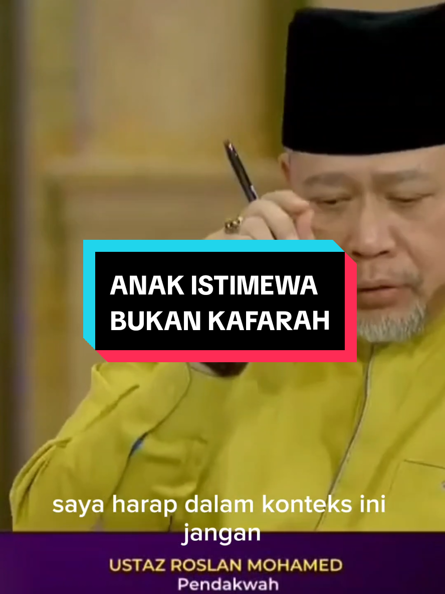 Kadang bila lahirnya anak istimewa, ada yang berkata… “Kafarah dosa mak ayah.” Tapi sebenarnya, bukan. Itu bukan hukuman, tapi pilihan Allah. Allah hanya titipkan anak istimewa kepada hati yang Dia tahu mampu menyayangi tanpa syarat. Pada pandangan manusia, mungkin susah. Tapi pada pandangan Allah, itulah jalan menuju syurga. Jangan pandang anak istimewa sebagai beban, tapi lihatlah mereka sebagai anugerah terindah yang mendekatkan kita kepada Allah. Dan dari kita fikir ia sebagai kafarah, lebih baik kita fikir 