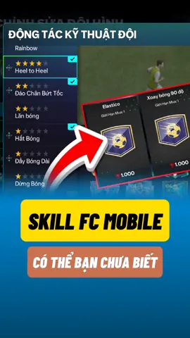 Cách Trang Bị Skill Động tác kỹ thuật trong🇻🇳 Fc mobile vn #xuhuongtiktok #fcmobilievn #fcmobile #xcmfc 