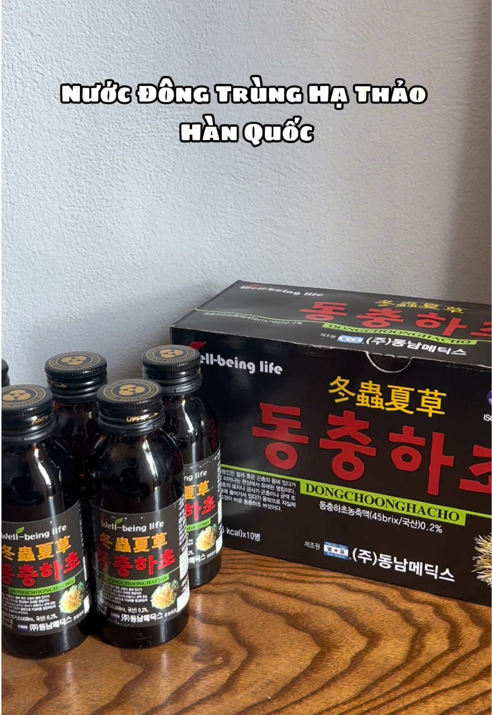 Nước Đông Trùng Hạ Thảo Hàn Quốc, bí quyết tăng cường sức khoẻ, làn da đẹp và tinh thần sảng khoái #dongtrunghathao #healthy #chamsocsuckhoe   