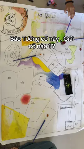 Lớp toàn hoạ xĩ 🎨#dihoccogivui #ngaynhagiaovietnam #baotuong#xuhuong #viral  