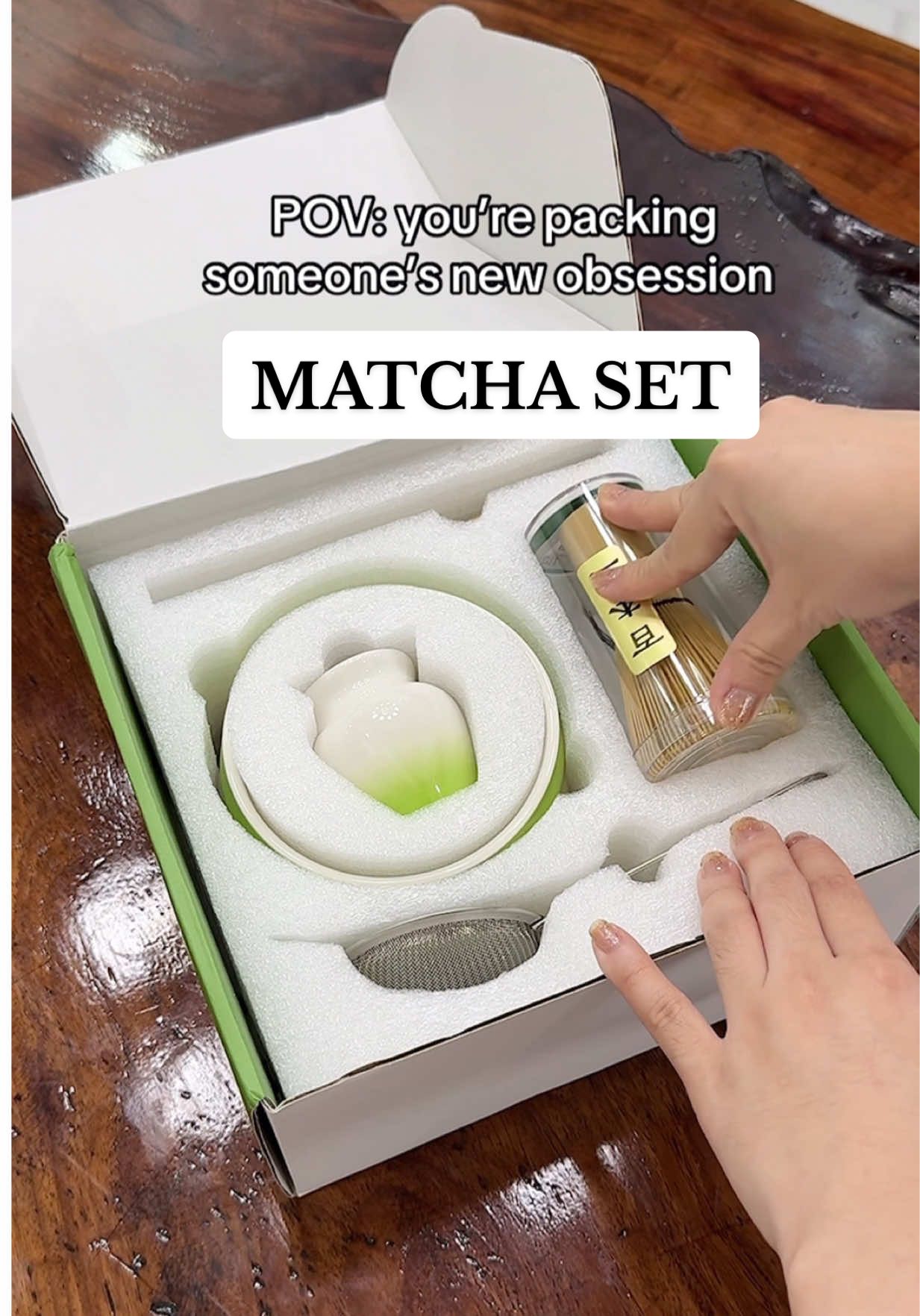 Finally trying matcha at home—- let’s see how this goes 🍵. #matchalover #matchatools #matchateaset #matchawhisk #matcha 