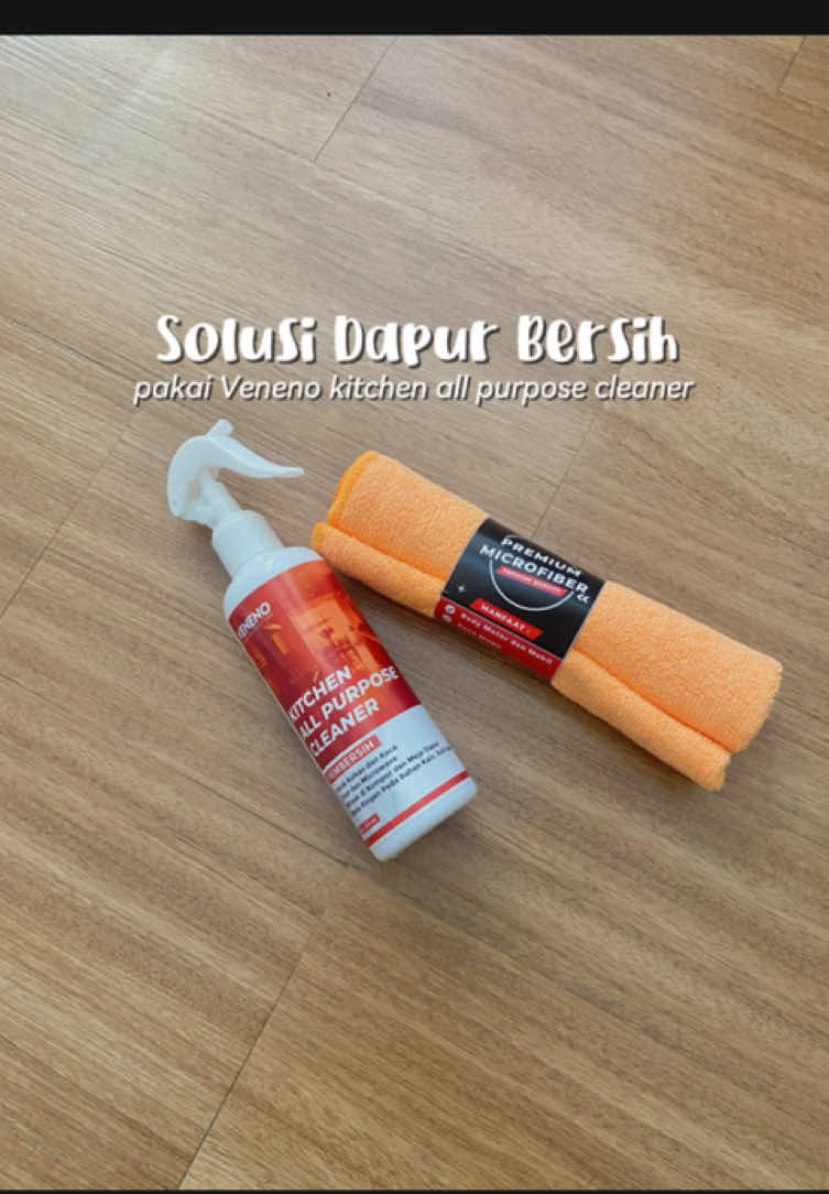 udah gak takut lagi kalo banyak noda minyak di kompor, karna aku pake kitchen all purpose cleaner dari @VENENO IND STORE dapur auto kinclong!🤩✨ #Venenoindonesia #Veneno #allpurposecleaner #dapurminimalis #homeliving 