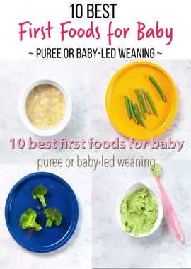 10 best first food for baby 👶🏻 #fyp #blw #babyfoodideas #viral #babytiktok 
