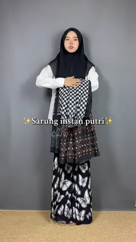 Simpe cocok buat yg masih susah pake sarung biasa🤗
