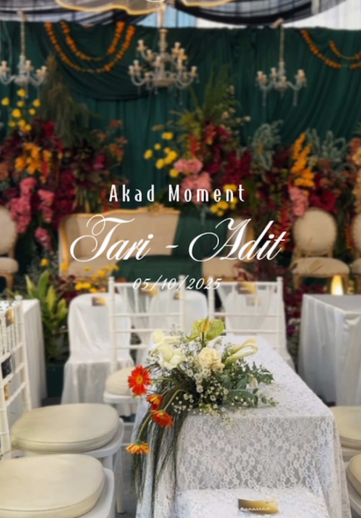 Highlight Akad Tari & Adit💍 #weddingcontentcreator #akadnikah #weddingsurabaya #contentcreatorwedding #highlightmoment 