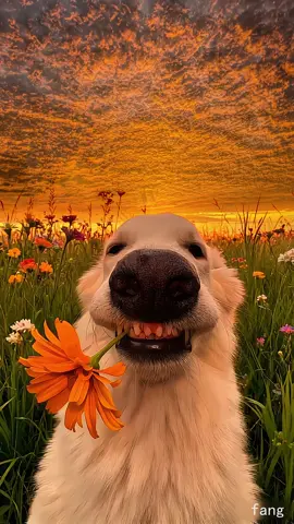 Human beings, just send you a flower and accompany me to see the sunset#sunset #fyp 