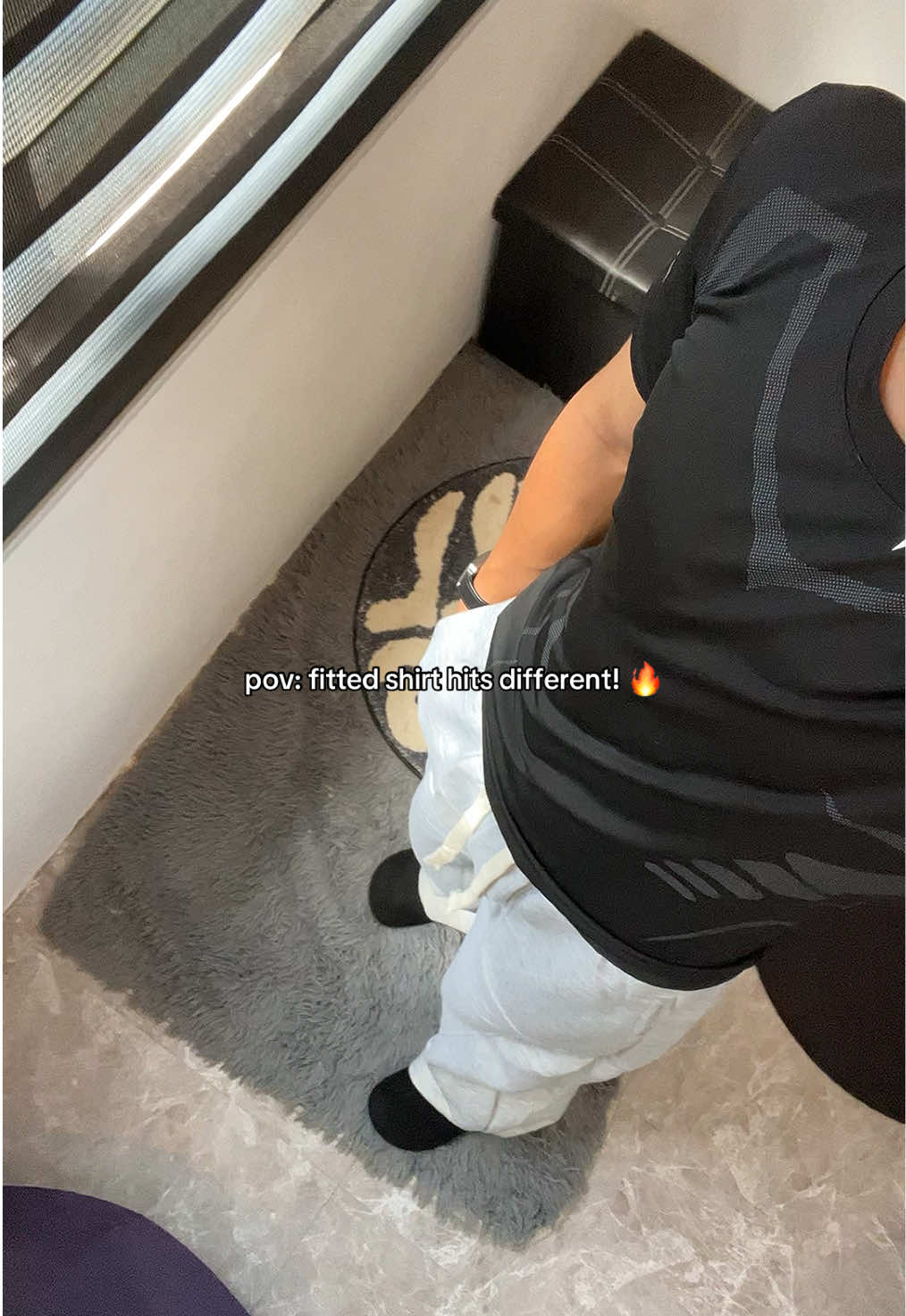 sarap mag workout pag ganto ka comfy suot mo! 🥵  #fittedshirt #dryfit #dryfittshirt #gymshirt #sportswear 