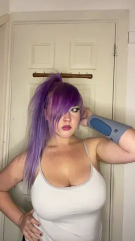 Leela cosplay 💜 #futurama #leela #cosplay #halloweencostume #fyp 