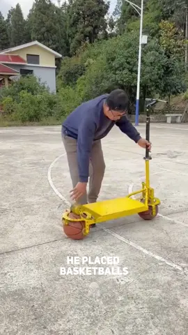 Scooter with Basketball Wheels.