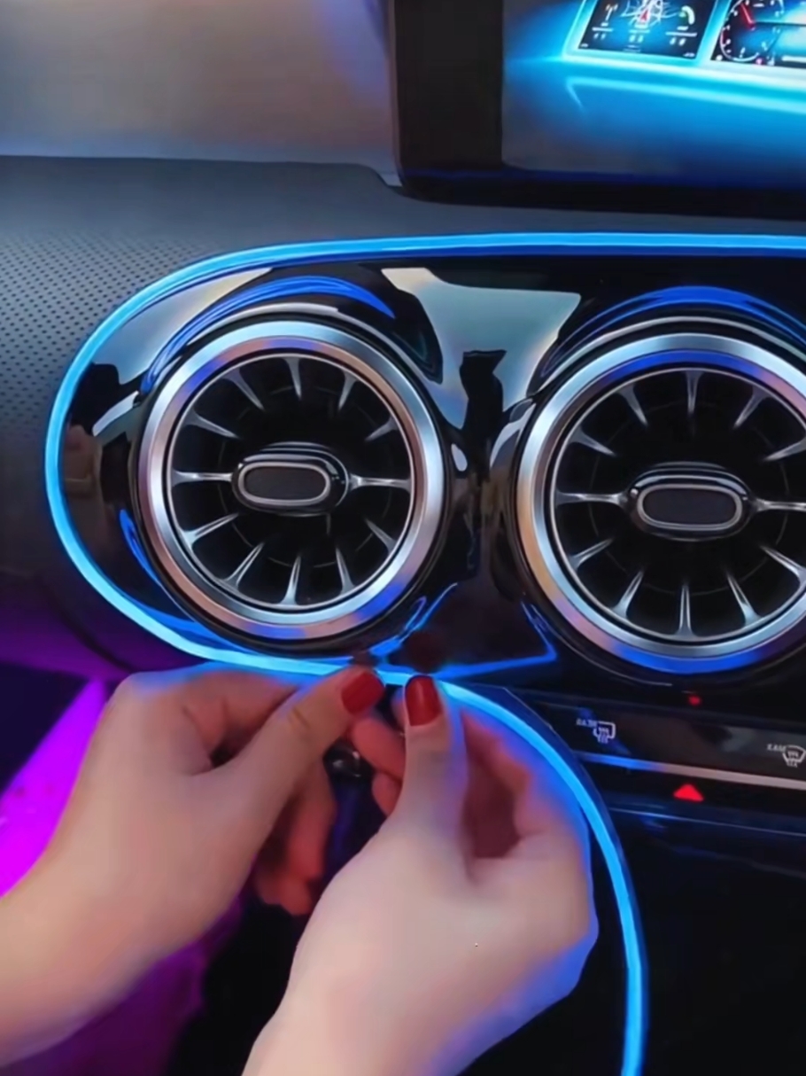 Lampu Jalur LED Dalaman Kereta USB Tali Rangkaian Fleksibel Neon Cahaya Automotif Tahan-USB Car Interior LED Strip Decoration Garland Wire Rope Tube#Tujuh warna lampu suasana dingin # mobil yang bagus # lampu suasana mobil # mobil perlengkapan #fyp #foryou #tiktok #goodthing 