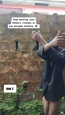 stop warning your father clothes or you becomes buffalo 🐃  #buffalo #father #fyppppppppppppppppppppppp #viraltiktok #funnytiktok 