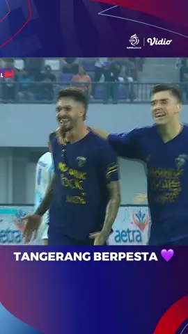 Tangerang berpesta!  Persita menang telak 4-0 💜🔥