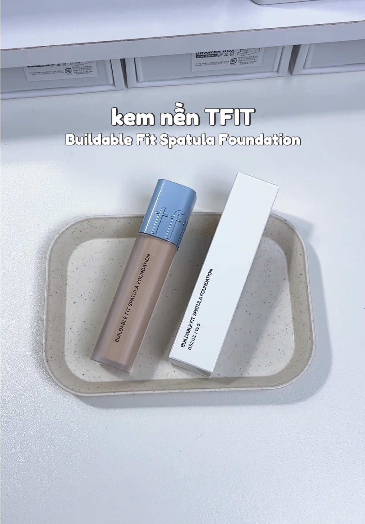 Kem nền có spatula tiện quá luôn #TFIT #tfitfoundation #kemnen #spatula #makeup 
