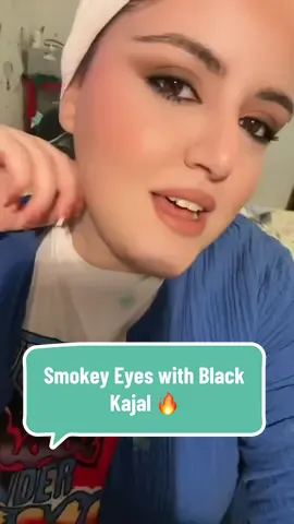If you love that deep, sultry eye look — this one’s for you 😍 A soft glam smokey eye with black kajal, super easy and flawless! #makeuplook #smokeyvibes #blackliner #makeuptutorial #beautycreatorclubseason3 @BeautyCreatorClub  