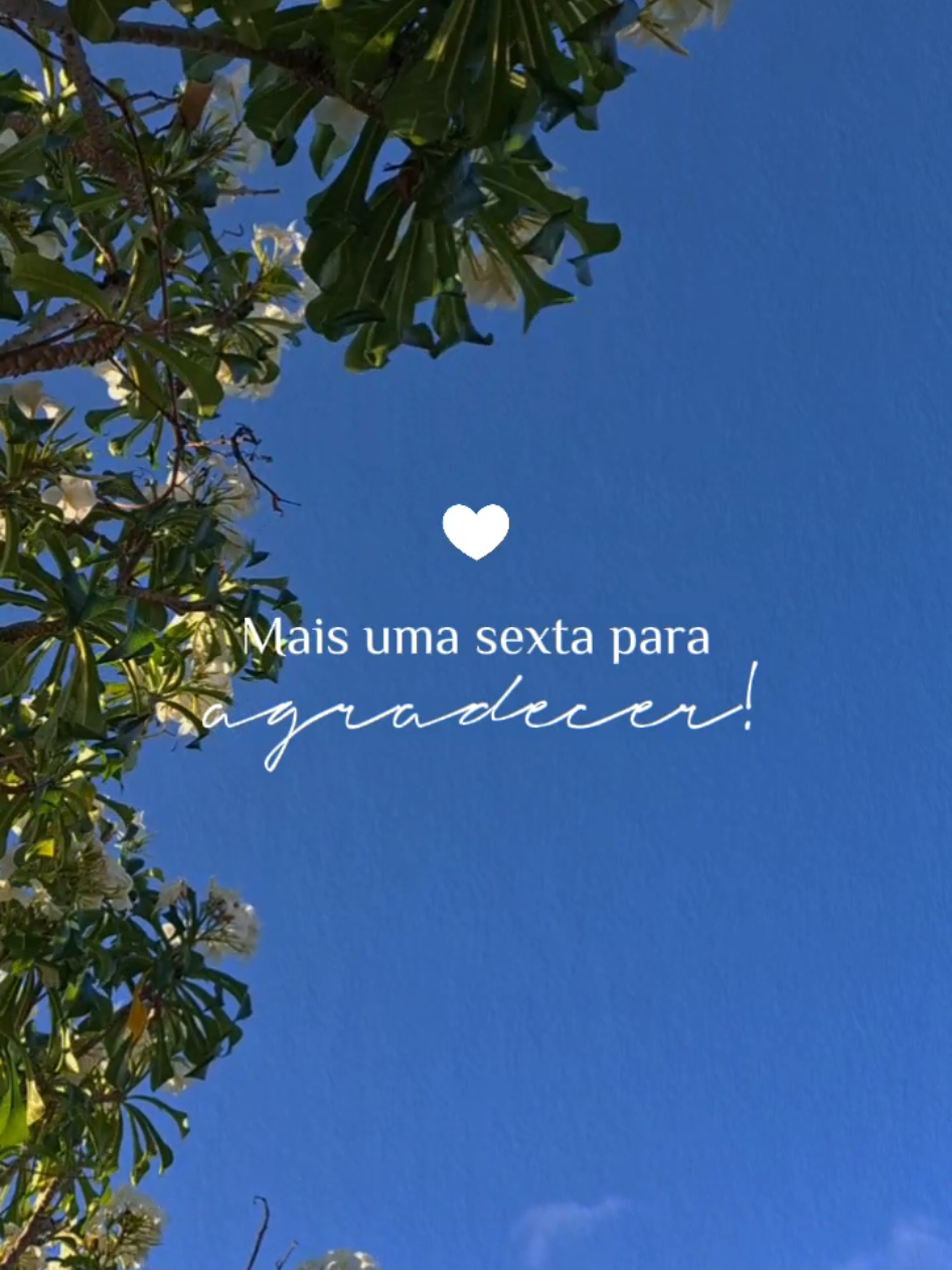 Mais uma sexta para agradecer #CapCut #bomdia #sexta #sextou #gratidao 