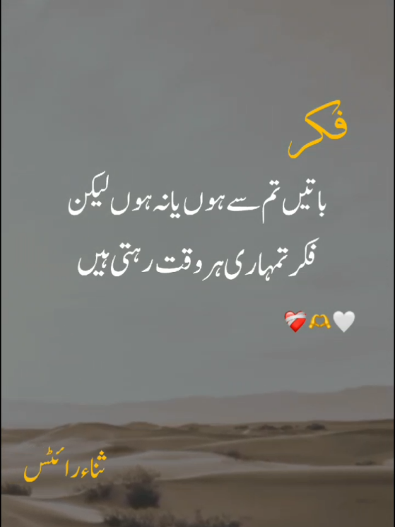 فکر تمہاری ہر وقت رہتی ہے 🥀💫🥰