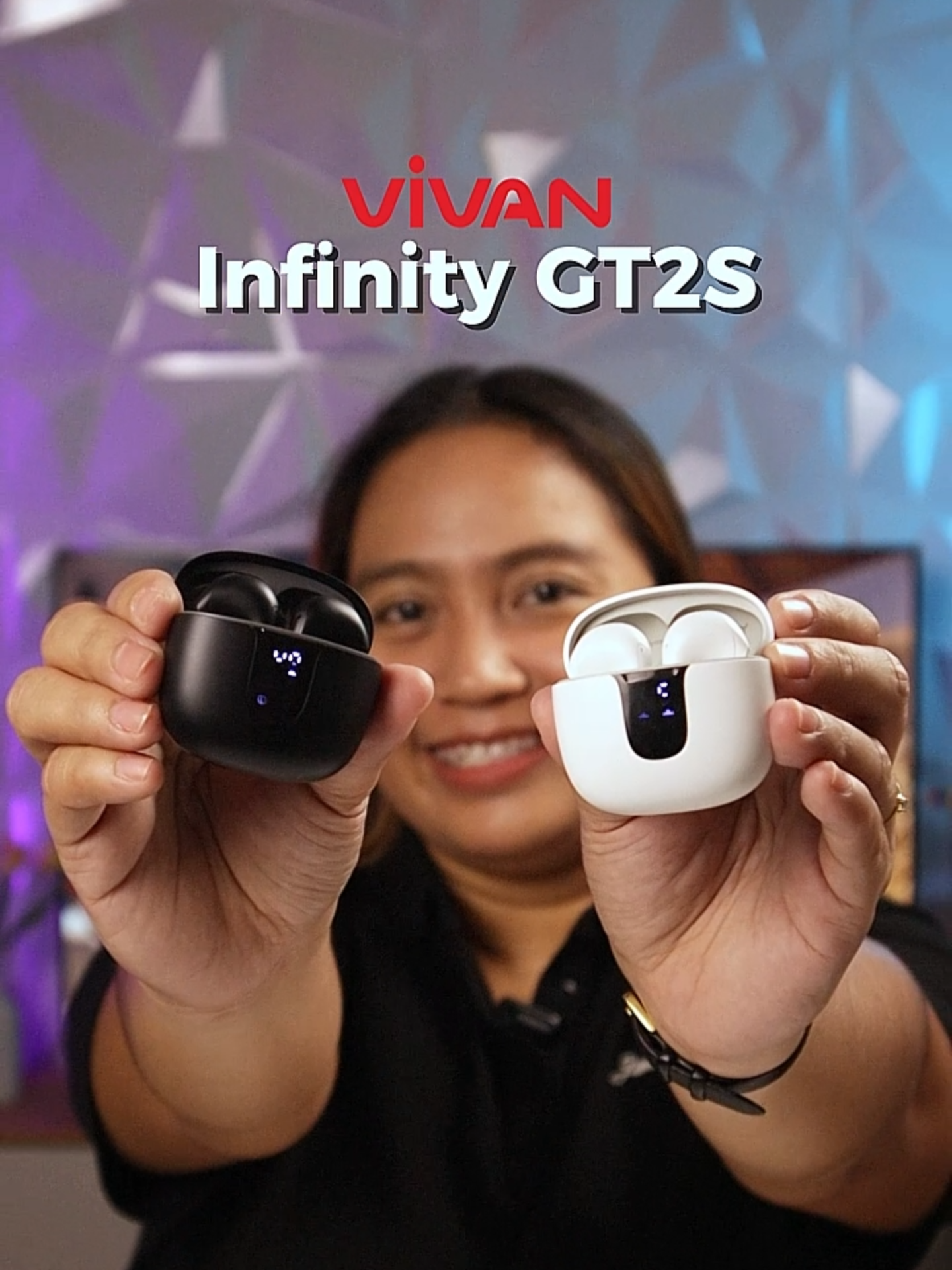 Get your next bluetooth earbuds! Here's our VIVAN Infinity GT2S !!! #robot #vivan #bluetoothearbuds #led #fyp