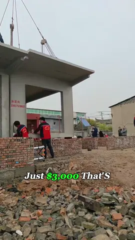 A $3,000 House You Can Build in Just 2 Days — Would You Live in It?#prefabhouse #Engineering #oddlysatifying #fyp #build 