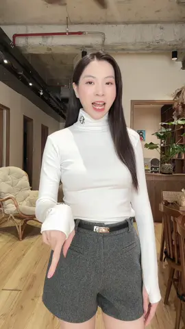 Áo cổ lọ ôm dáng, nhìn thanh thoát mà vẫn cực ấm #linhlunglieng #aolen #aolennu #aogiunhiet #guno 