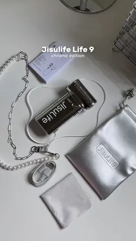 Stylish + powerful 💨 this chrome fan is giving luxury vibes ✨ #jisulife #jisulifeminifan #minifan #minifanportable