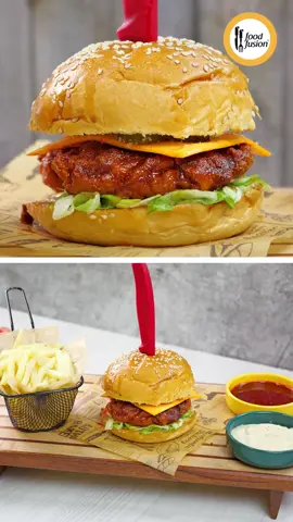 Restaurant Style Dragon Chicken Burger Recipe by Food Fusion One bite, and you’ll know — this Dragon Chicken Burger by Asad Memon brings restaurant-style perfection home! — every bite full of flavor & crunch! #happycookingtoyou #foodfusion #araywahh 