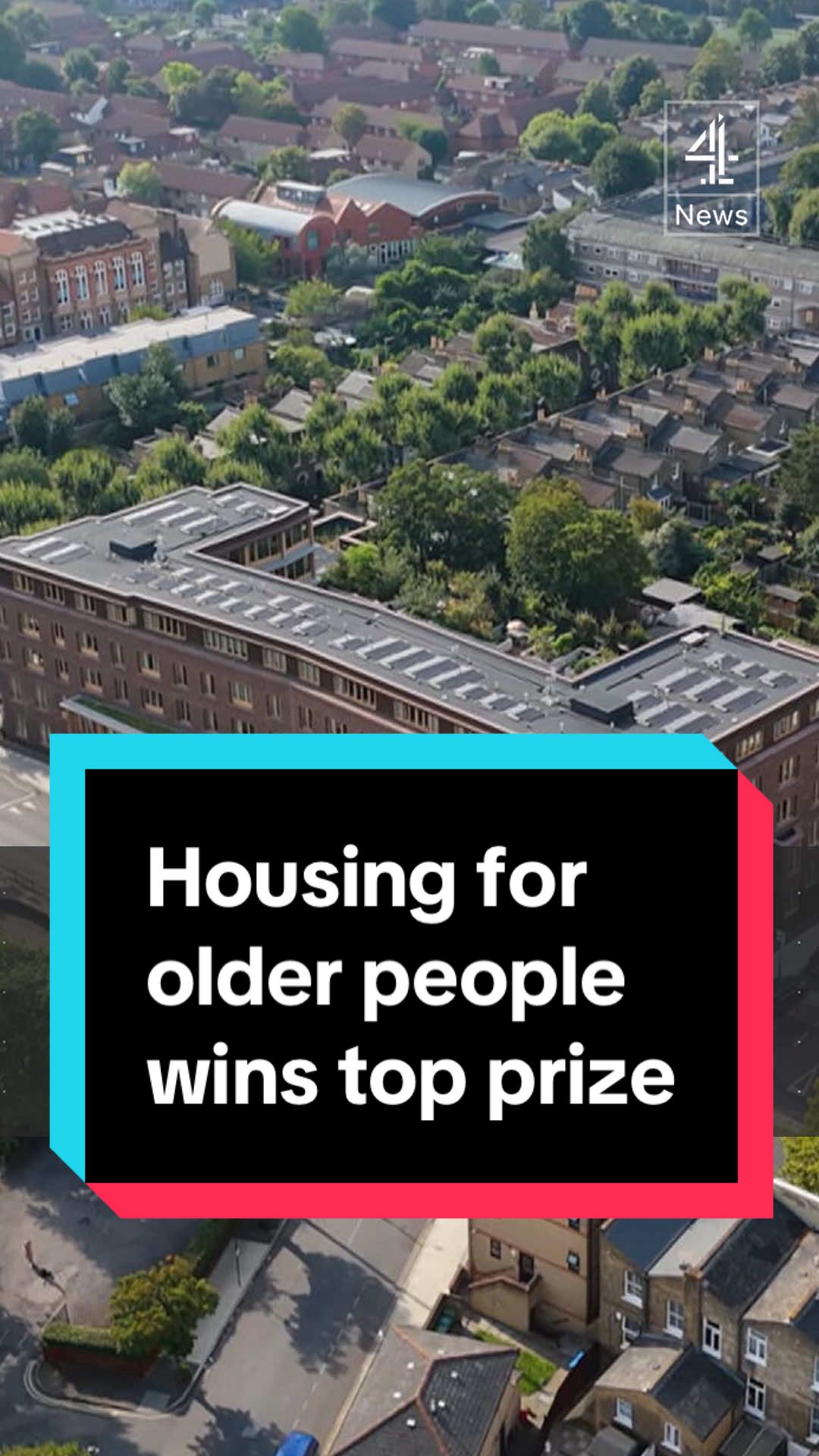 A social housing scheme for older people has won this year's top architecture prize for trying to tackle loneliness and foster social connection. The Appleby Blue Almshouse in south London, which provides affordable housing for people aged over 65, was praised by the Stirling Prize judges for creating an 